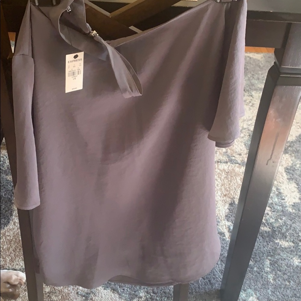 Gray blouse